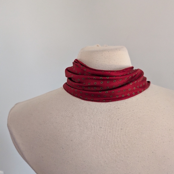 Vintage West Germany Scarf Clip Slide Gold Tone Faux Pearl Oval Scarf Ring - Picture 2 of 5